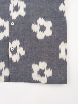 Universal Works Road Shirt - Grey Ikat Flower Universal Works Road Shirt - Grey Ikat Flower