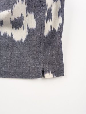 Universal Works Road Shirt - Grey Ikat Flower Universal Works Road Shirt - Grey Ikat Flower