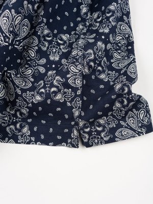 Universal Works Utility SS Shirt - Navy Bandana Cotton Universal Works Utility SS Shirt - Navy Bandana Cotton