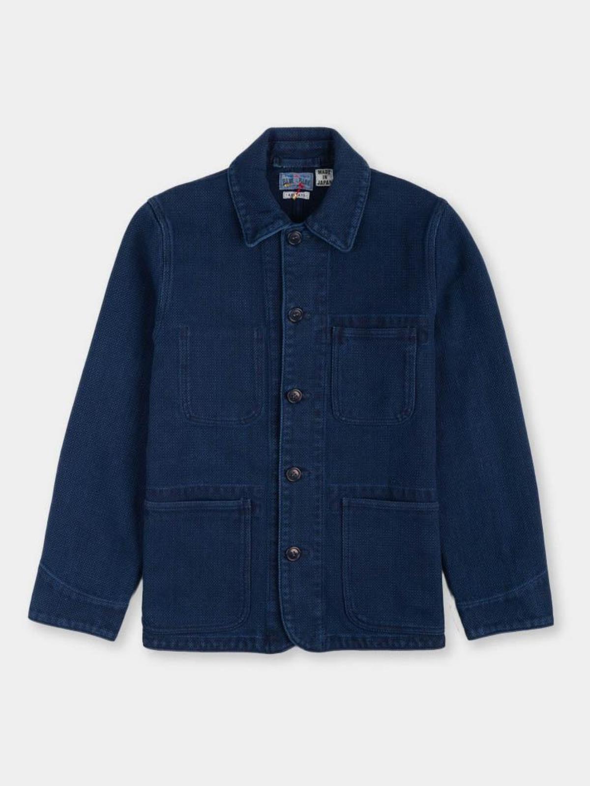 Blue Blue Japan Sashiko Used Washed Coverall Jacket - Image 1 of 9