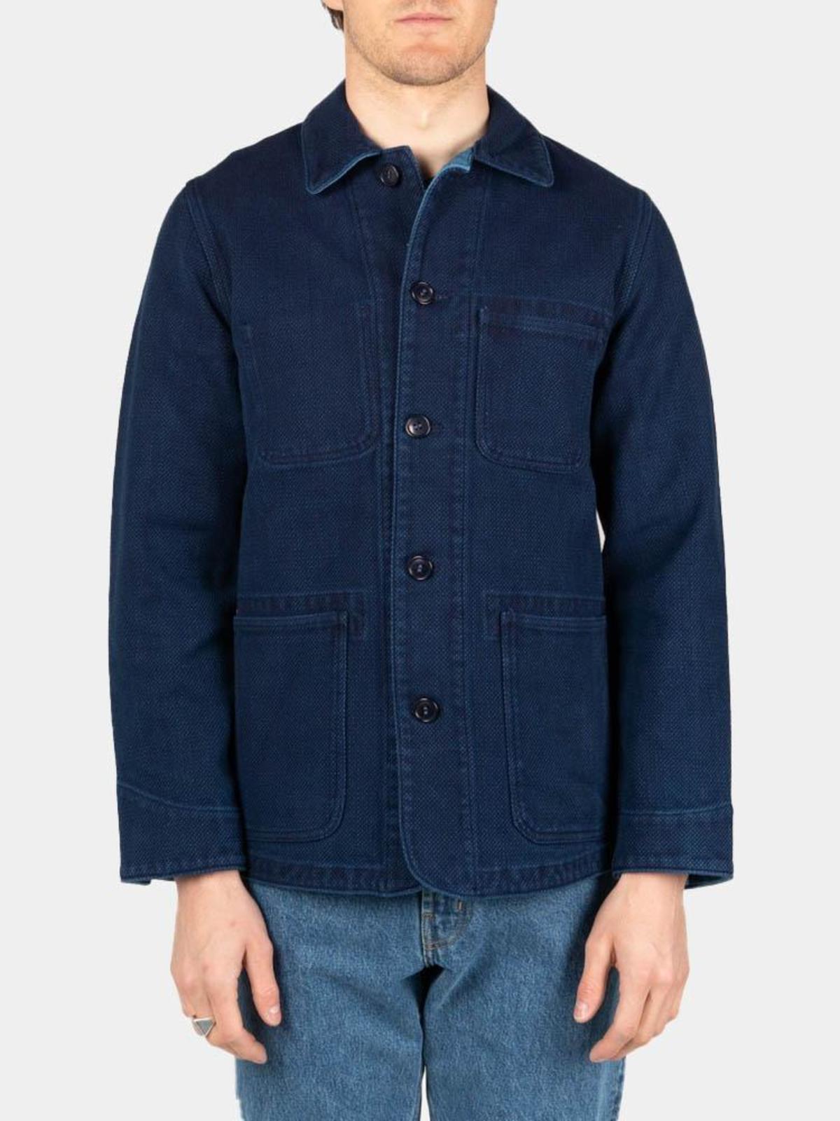 Blue Blue Japan Sashiko Used Washed Coverall Jacket - Image 2 of 9