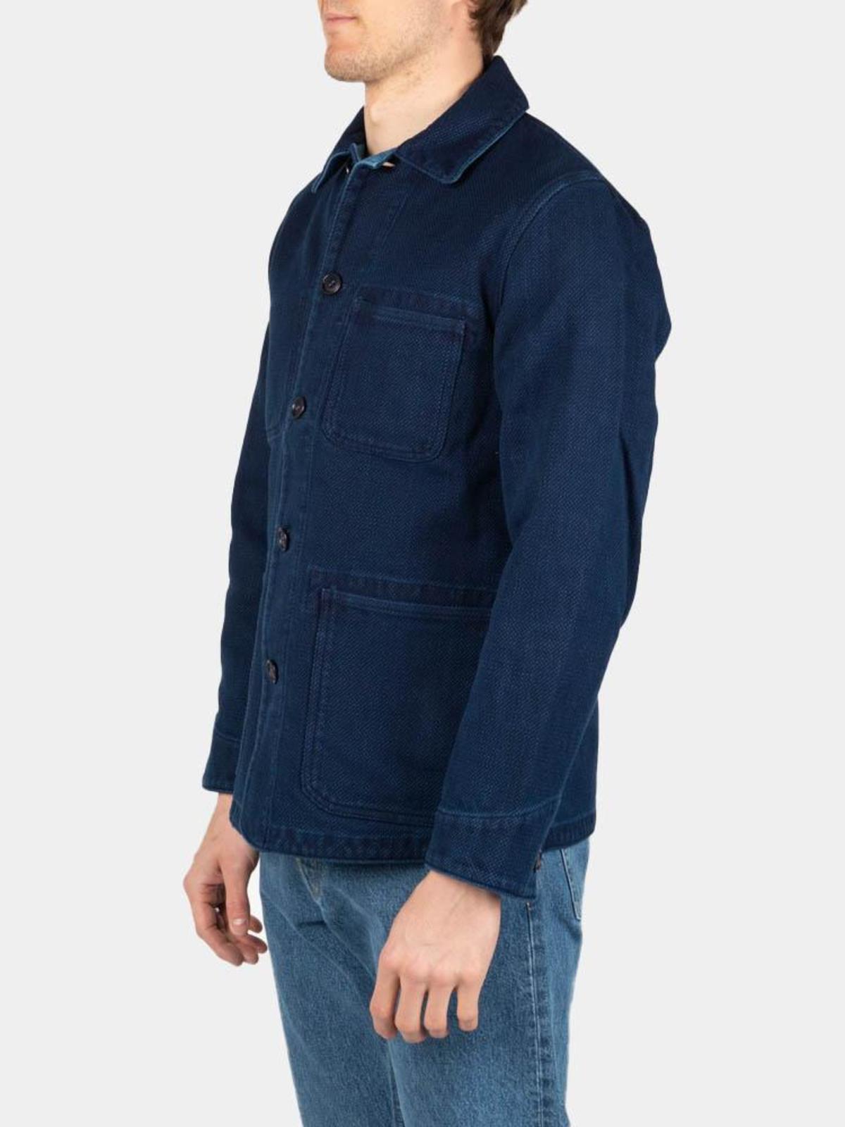 Blue Blue Japan Sashiko Used Washed Coverall Jacket - Image 3 of 9