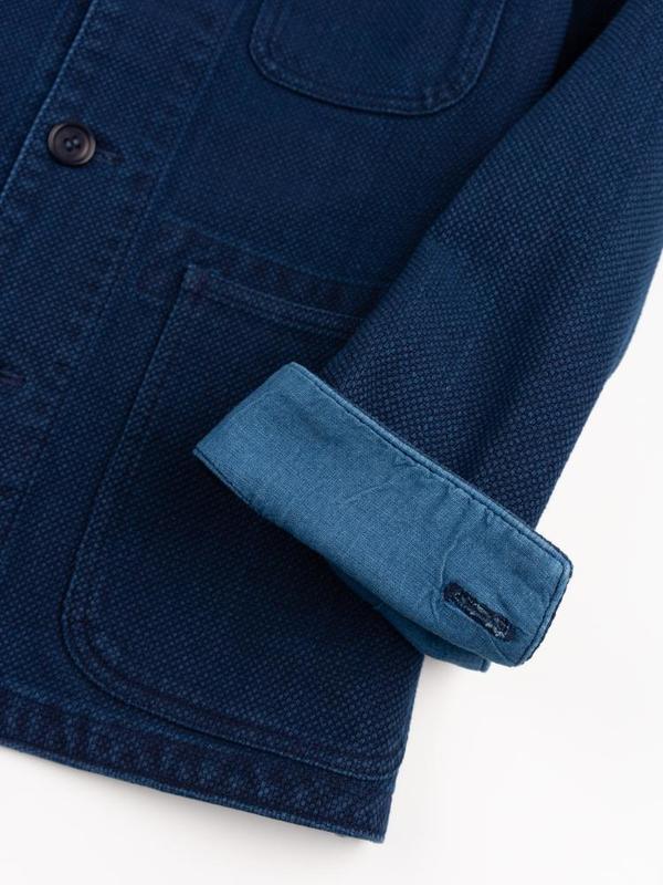 Blue Blue Japan Sashiko Used Washed Coverall Jacket