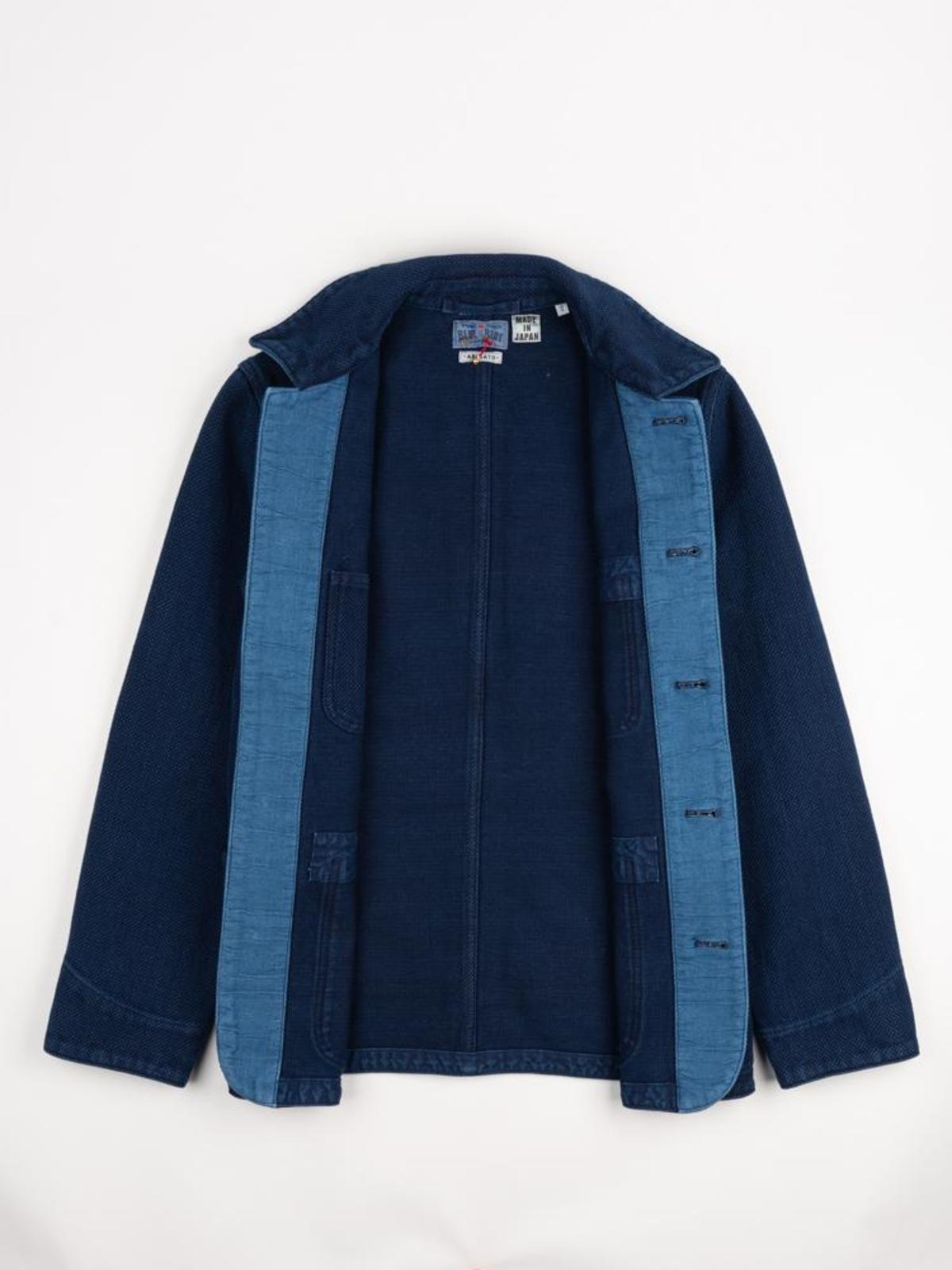 Blue Blue Japan Sashiko Used Washed Coverall Jacket - Image 7 of 9
