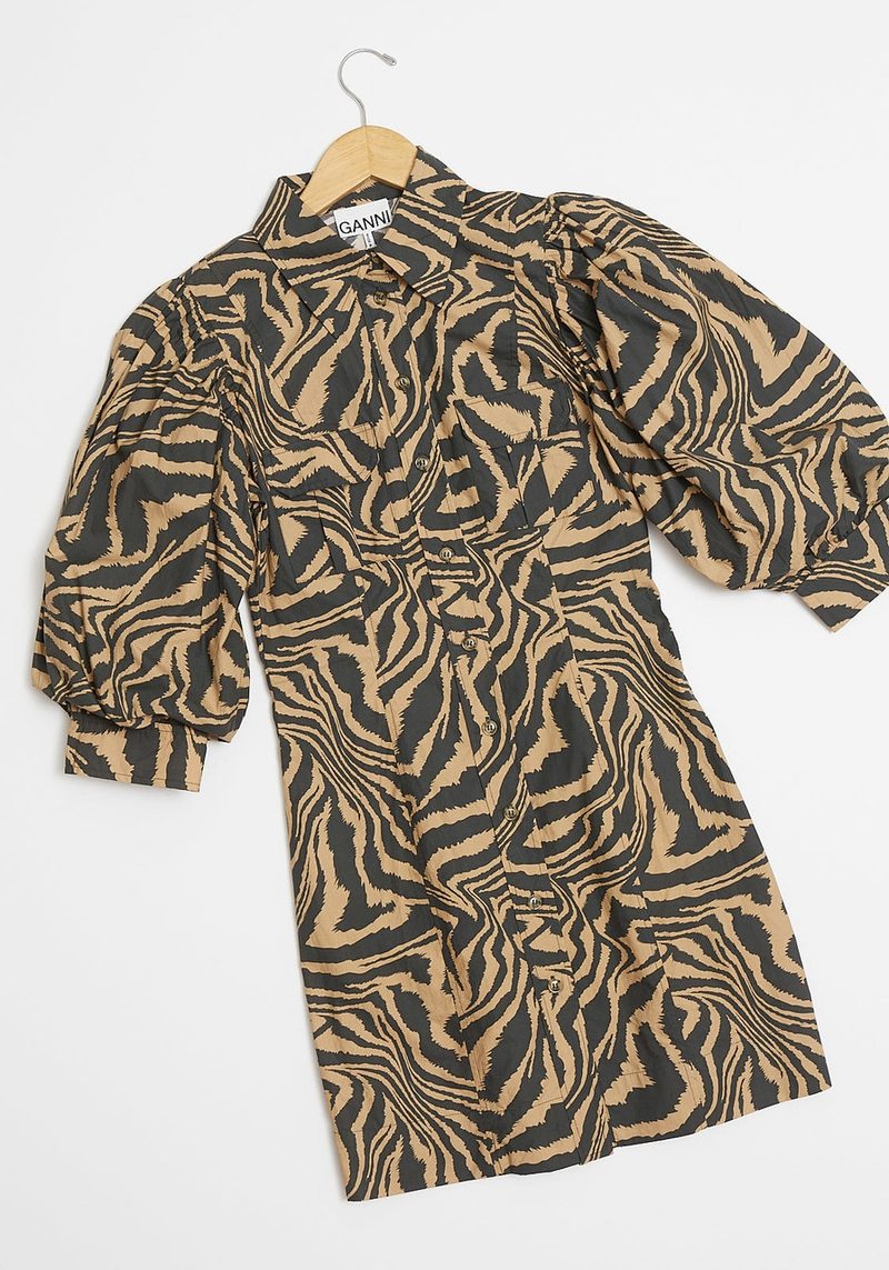 GANNI(ガニー)Printed Cotton Mini ShirtDress GANNI(ガニー)Printed Cotton Mini ShirtDress GANNI Women's