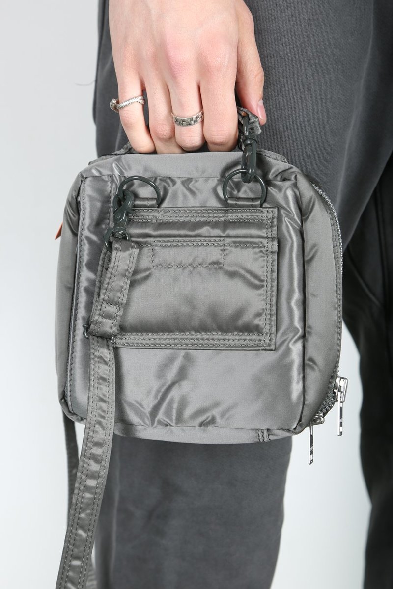 Porter SMALL TANKER SHOULDER BAG - SILVER | Garmentory