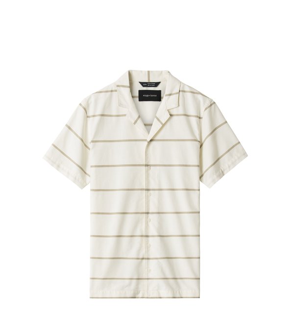 Wings+Horns Oxford Striped Deck Shirt - Moss Stripe Wings+Horns Oxford Striped Deck Shirt - Moss Stripe