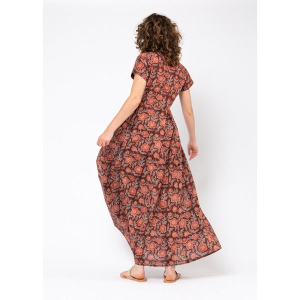 Matta Kheera Kalamkari Dress - Rose Matta Kheera Kalamkari Dress - Rose
