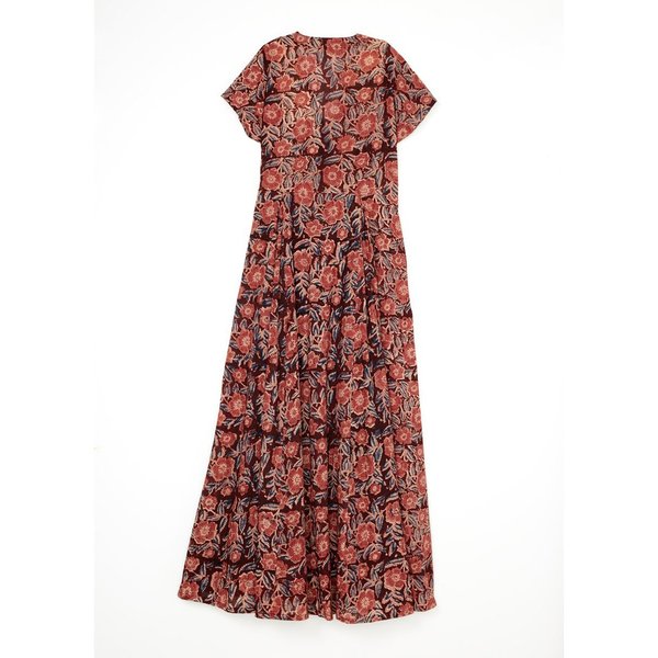 Matta Kheera Kalamkari Dress - Rose Matta Kheera Kalamkari Dress - Rose