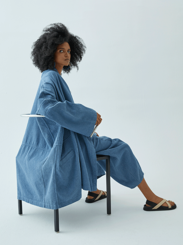 Atelier Delphine Haori Coat Upcycled Yarn | Garmentory