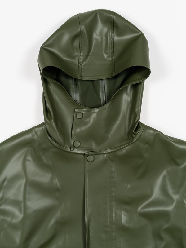 AURALEE / オーラリー | SOFT RUBBER BLOUZON Auralee Soft Rubber Blouzon - Dark Green | Garmentory
