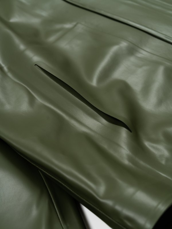 Auralee Soft Rubber Blouzon - Dark Green | Garmentory