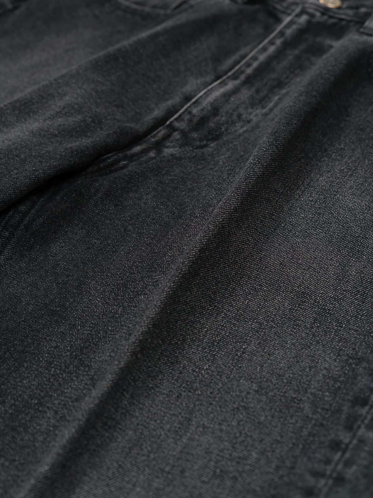 Auralee Washed Hard Twist Denim 5P Pants - Light Black | Garmentory