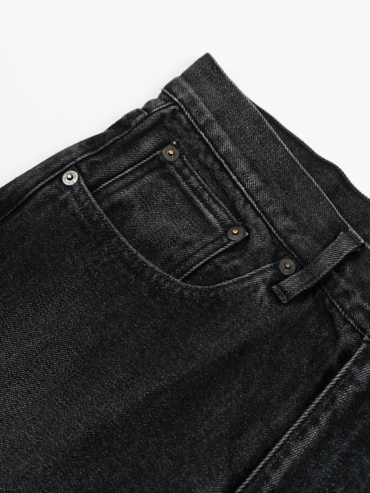 Auralee Washed Hard Twist Denim 5P Pants - Light Black | Garmentory