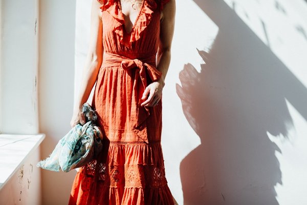SPELL & THE GYPSY COLLECTIVE Daisy Chain Frill Maxi Dress - copper