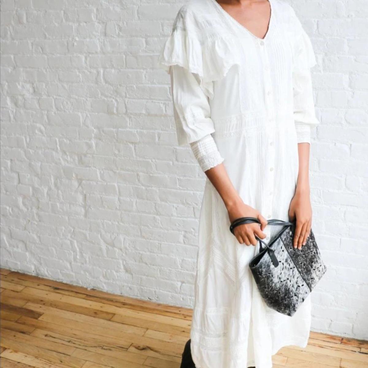 Pre-loved] Love Shack Fancy Eyelet Maxi Dress - White | Garmentory