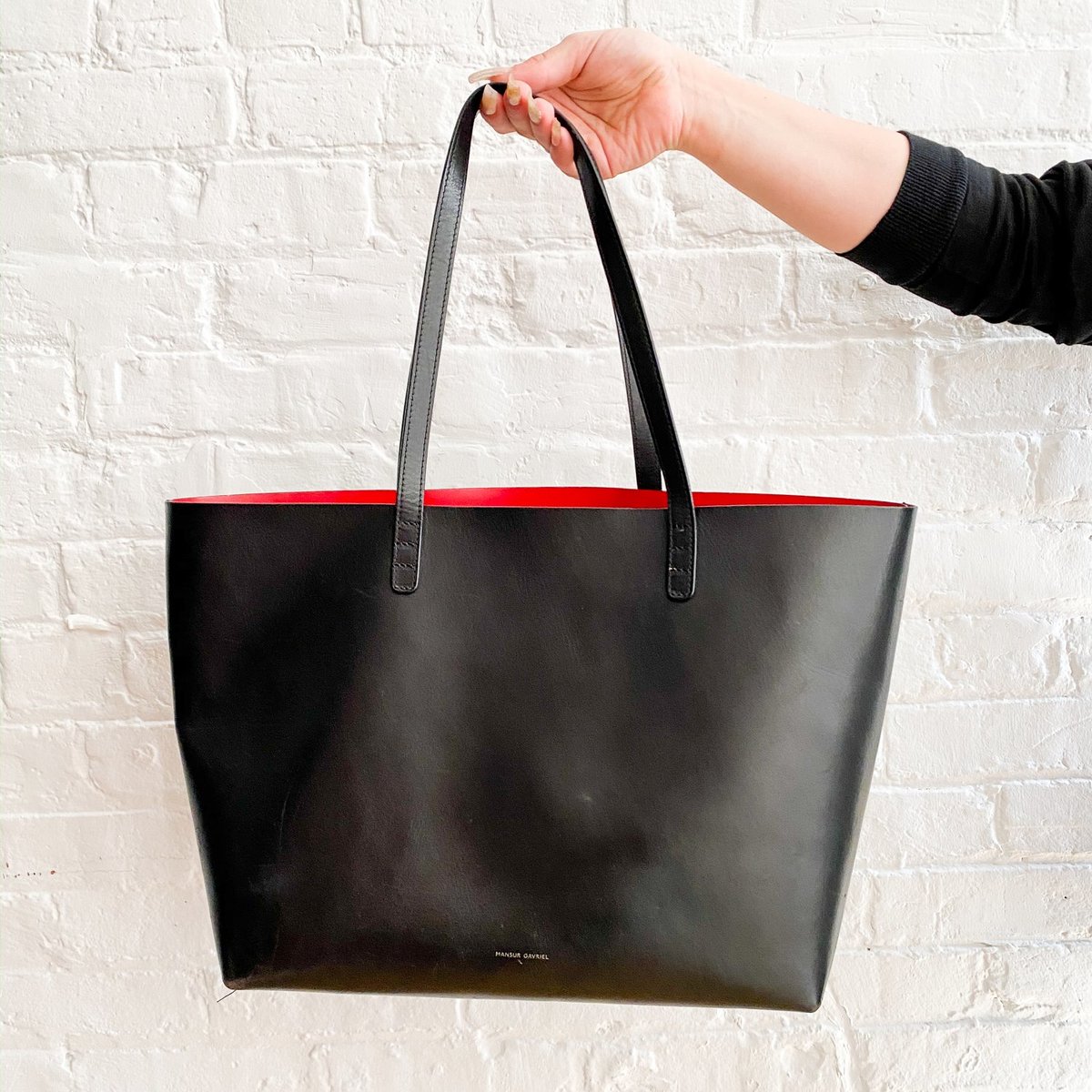 Mansur Gavriel Small Tote - Black - Image 1 of 5