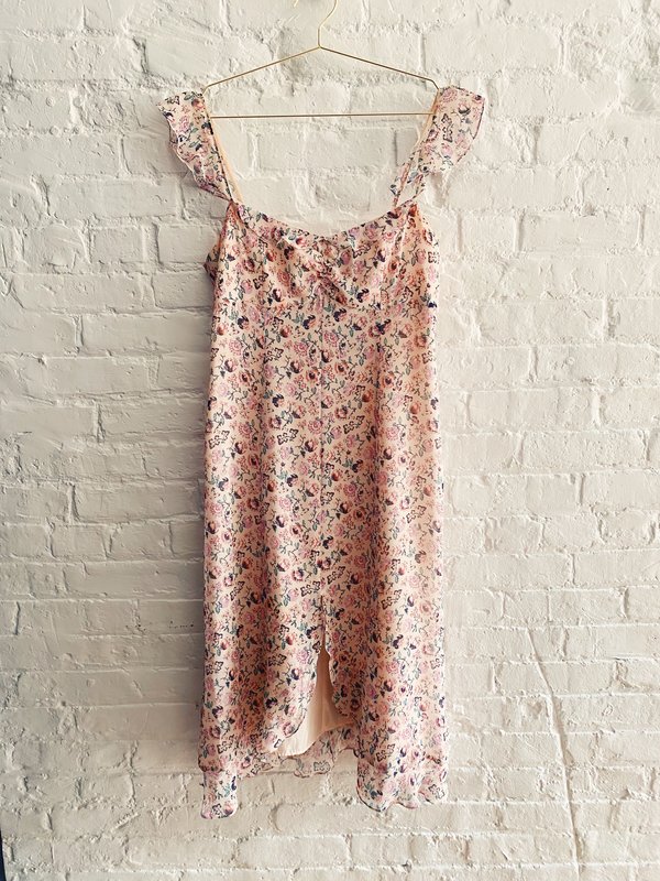 knee length dresses for ladies 90s Nanette Lepore Rosette Midi Dress-sz 6/8 – The Phonebooth main image 0