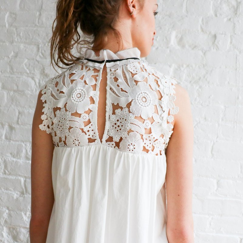 ワンピース Self-portrait Dresses White White Crepe Tailored Maxi Dress – self-portrait-US