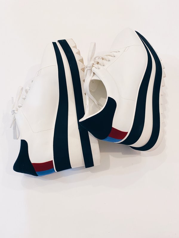 stella mccartney white platform sneakers