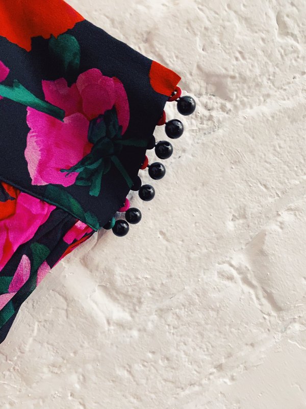 pre-loved] The Kooples Floral Wrap Mini Dress - pink | Garmentory