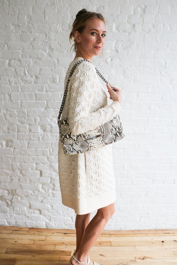 valentino crochet dress VALENTINO GARAVANI Crochet-trimmed metallic jacquard-knit mini dress