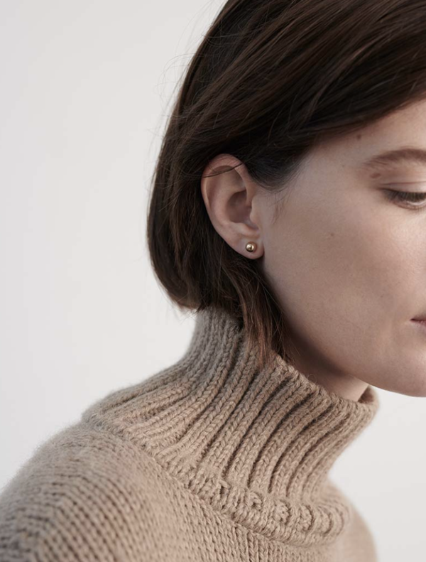 Kathleen Whitaker sphere stud - 14k gold