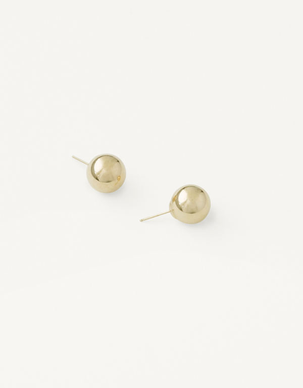 Kathleen Whitaker sphere stud - 14k gold