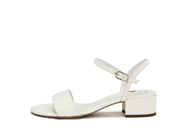 off white strappy sandals