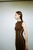 Kepler Yianna Stitch Dress - Brown - Thumbnail 7
