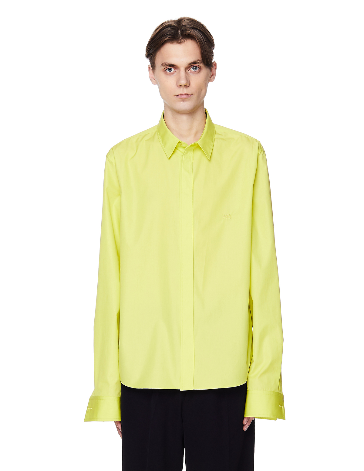 neon yellow blouse