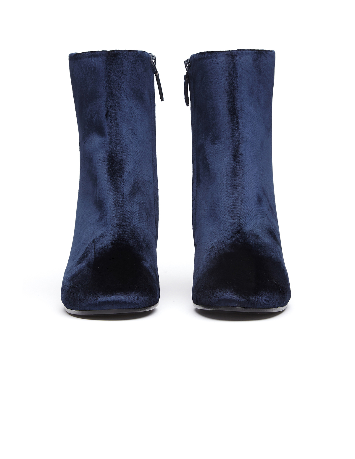 balenciaga blue velvet boots