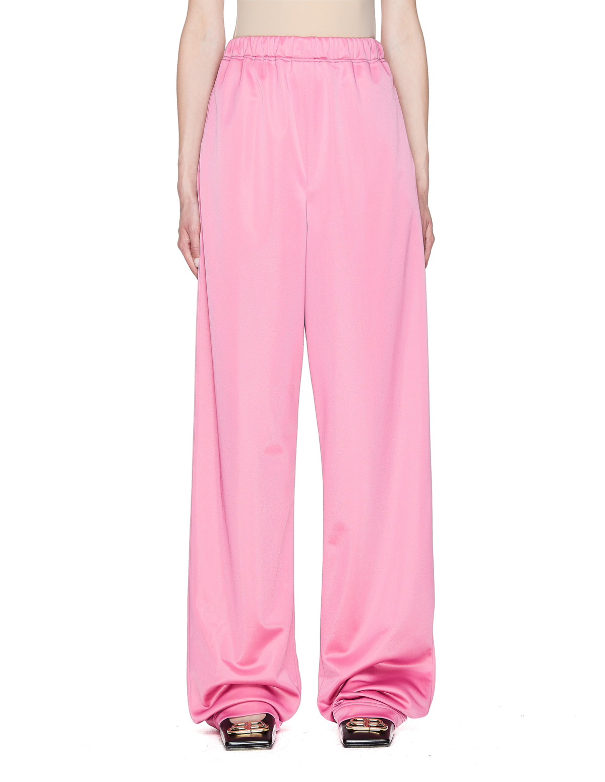 Balenciaga Wide Leg Jersey Trousers - Pink | Garmentory