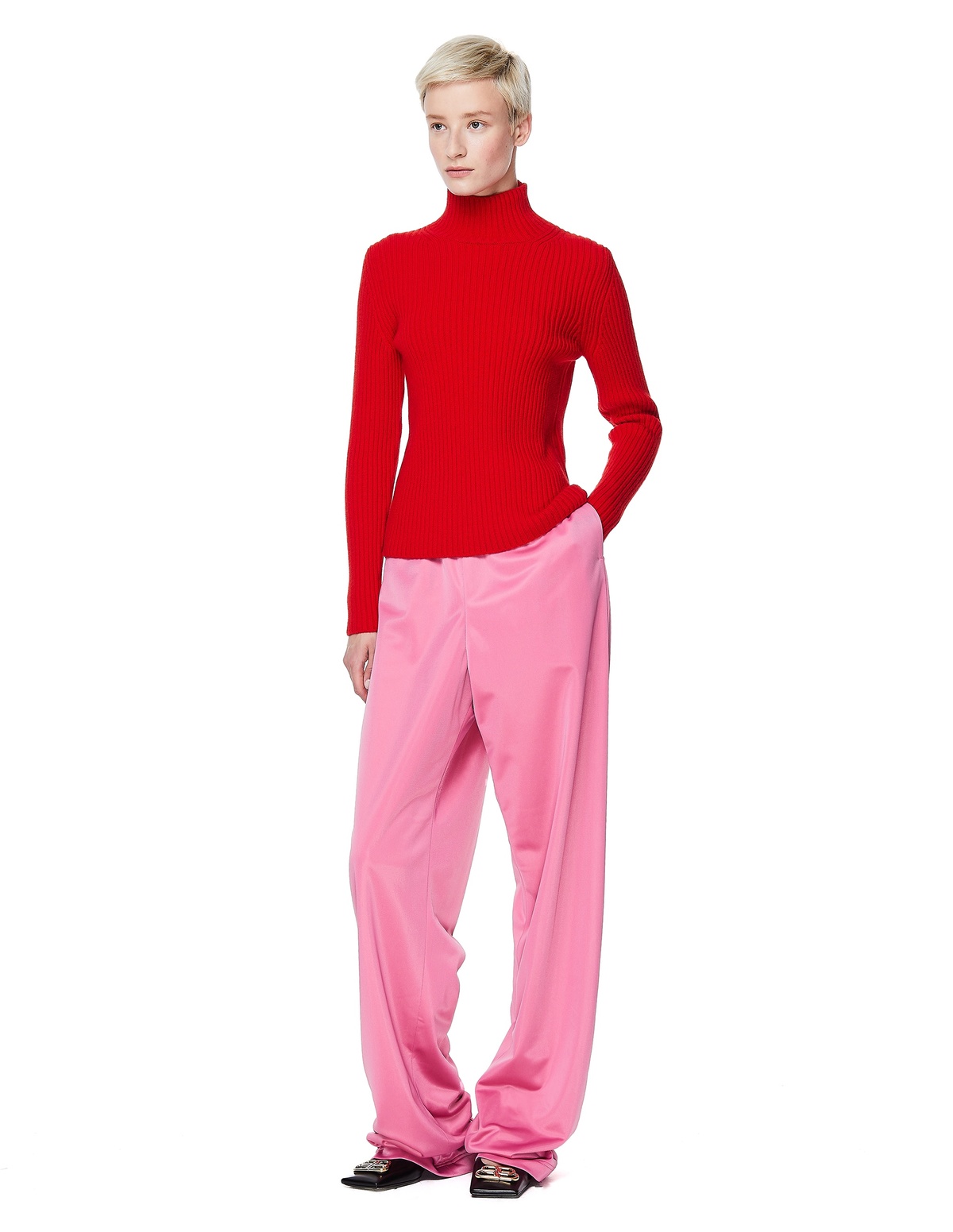 Balenciaga-Pink-Wide-Leg-