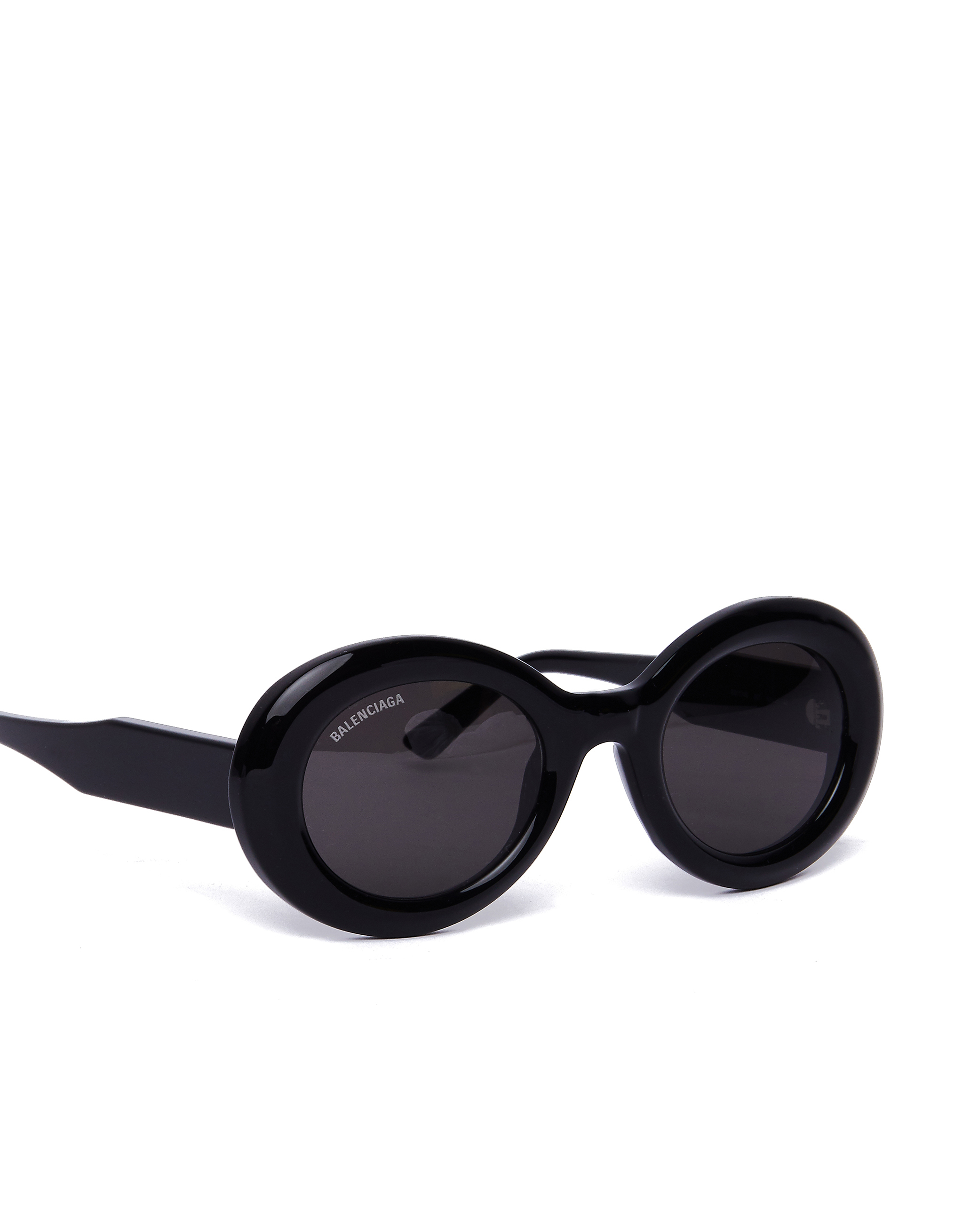 Balenciaga Black Oval Sunglasses Garmentory