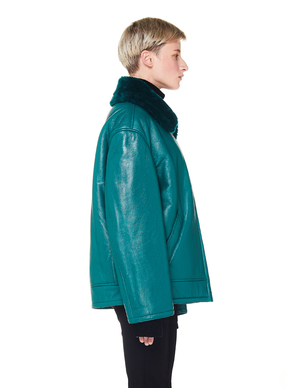 green balenciaga jacket