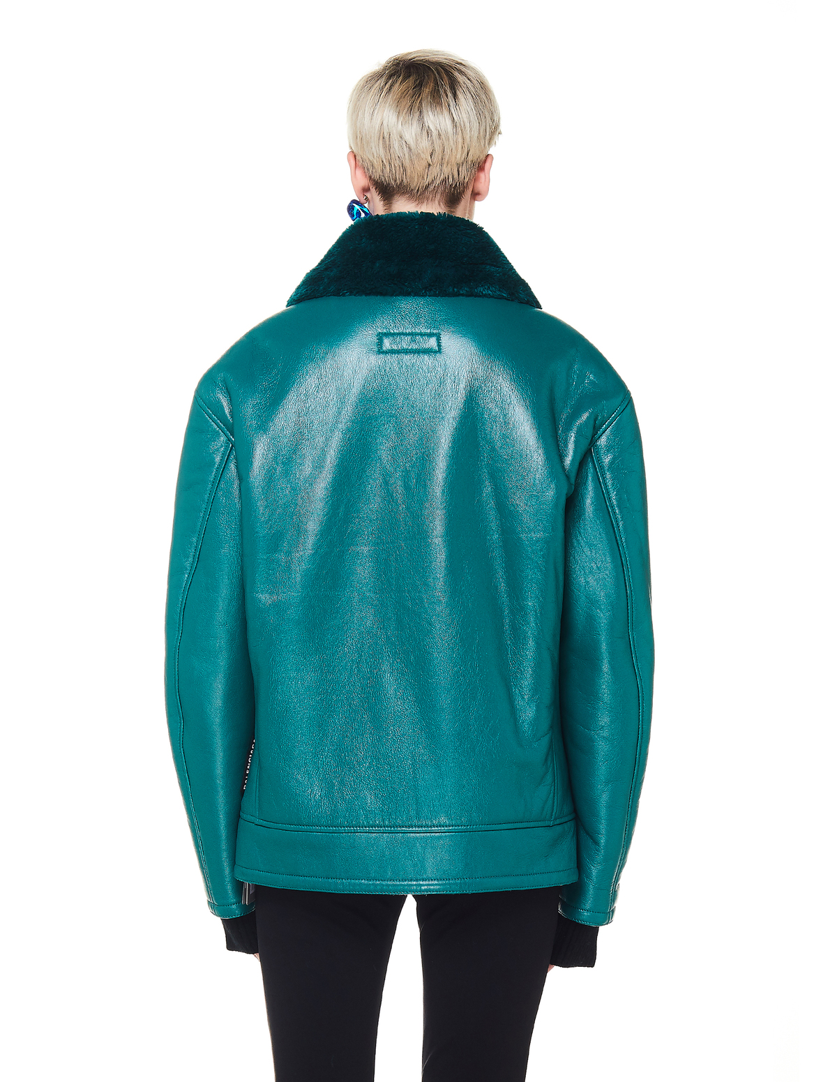 balenciaga jacket mens green