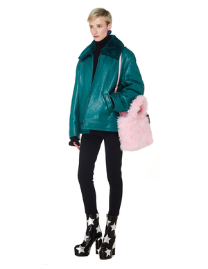 green balenciaga jacket