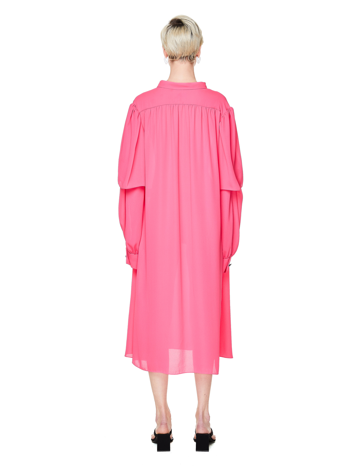 balenciaga pink shirt dress Dress woman Balenciaga
