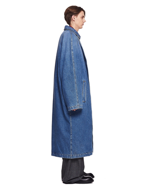 balenciaga blue coat