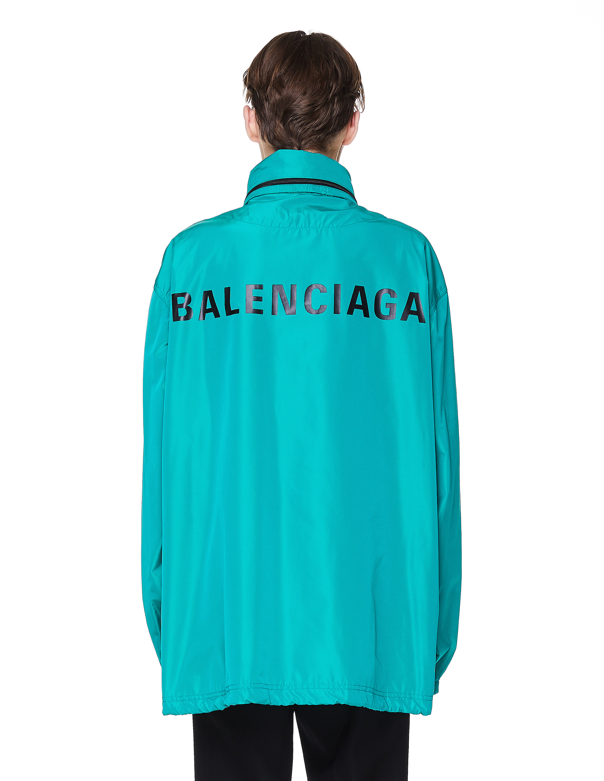 balenciaga logo windbreaker