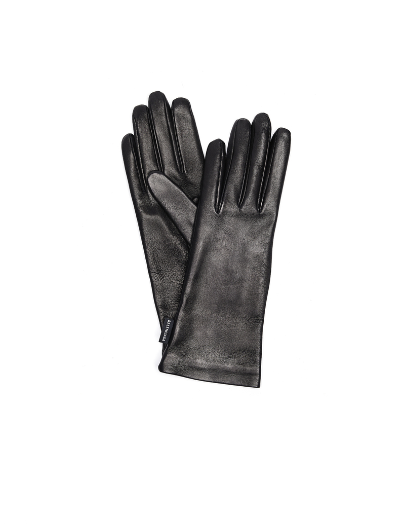 BALENCIAGA レザー手袋 黒 Balenciaga Leather Gloves - Black | Garmentory