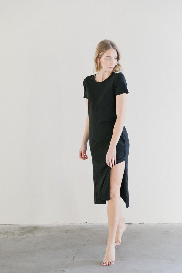 knee length dresses for ladies Amur Dana Denim Midi Dress