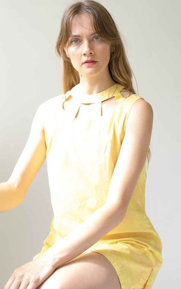 Vintage 60s Floral Romper - Yellow Vintage 60s Floral Romper - Yellow