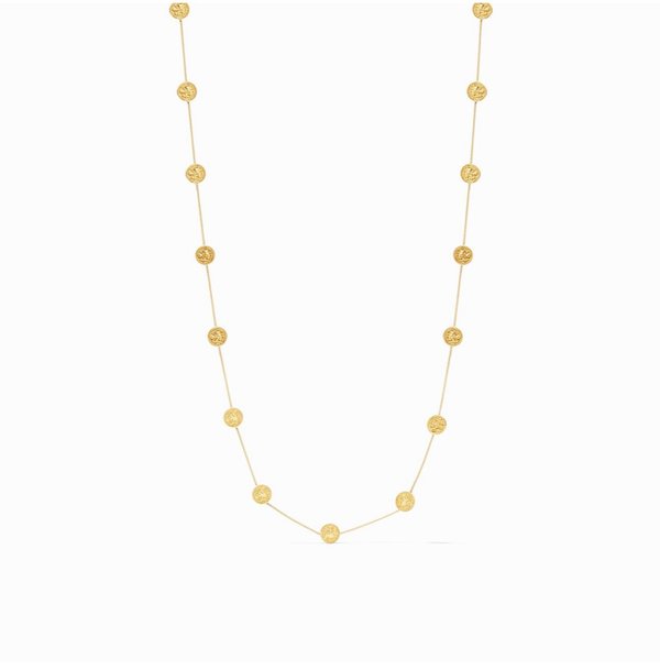 Julie Vos Coin Delicate Station Necklace - 24K gold plate Julie Vos Coin Delicate Station Necklace - 24K gold plate