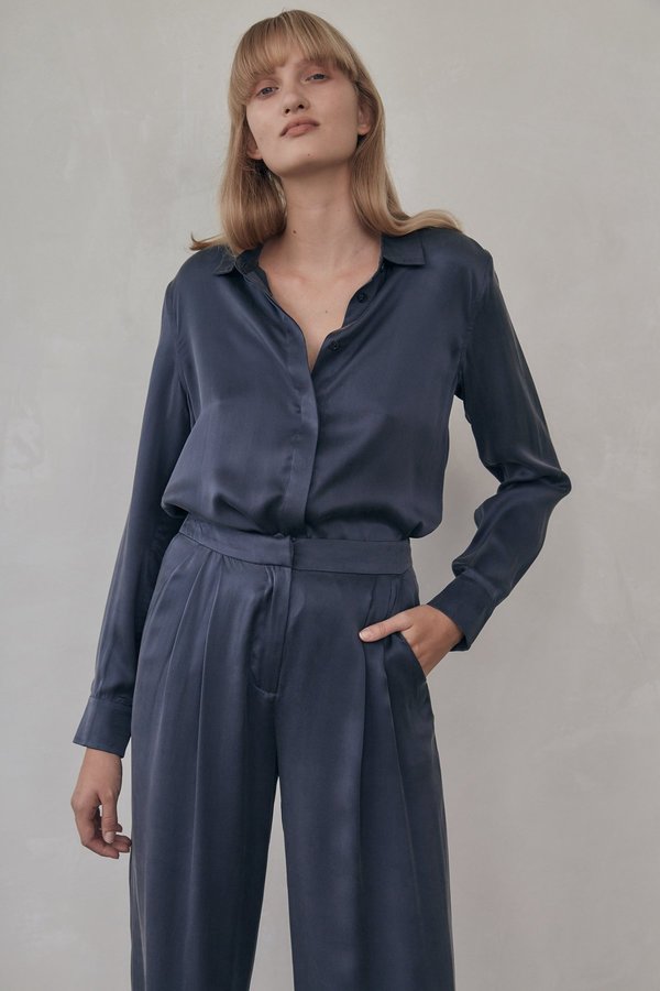 St. Agni silk shirt - bleu St. Agni silk shirt - bleu