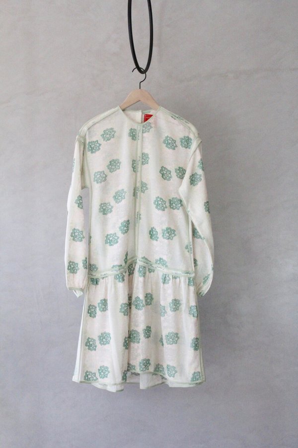 ALOJA Handmade Luna Dress - Green Floral ALOJA Handmade Luna Dress - Green Floral