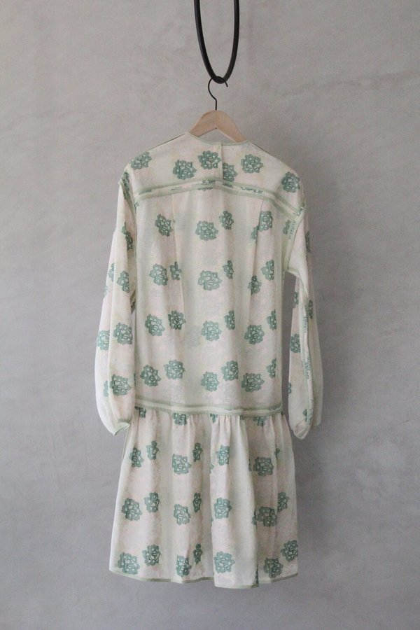 ALOJA Handmade Luna Dress - Green Floral ALOJA Handmade Luna Dress - Green Floral