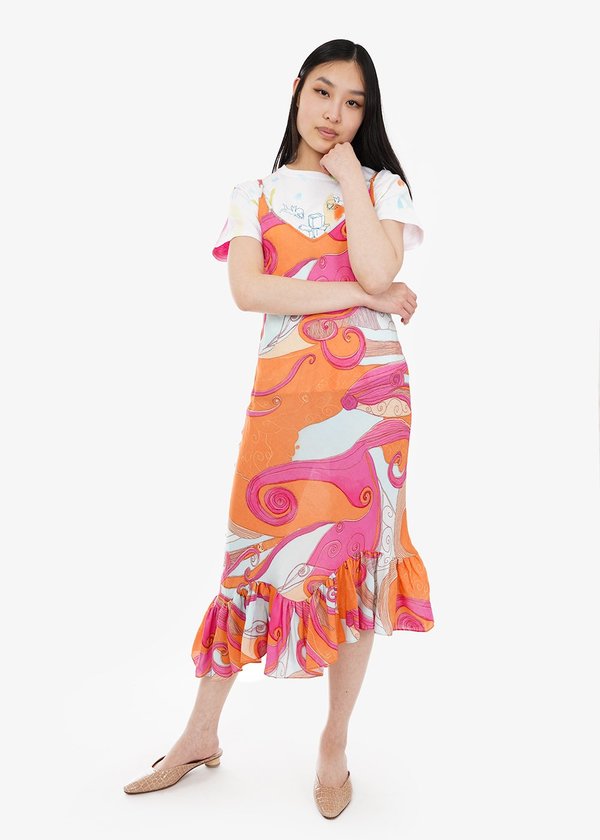 Collina Strada Michi Dress - Pink Swirls Collina Strada Michi Dress - Pink Swirls