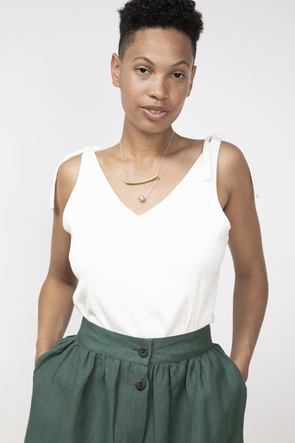 Jungle Folk Lourdes Linen Skirt - Pine Green Jungle Folk Lourdes Linen Skirt - Pine Green